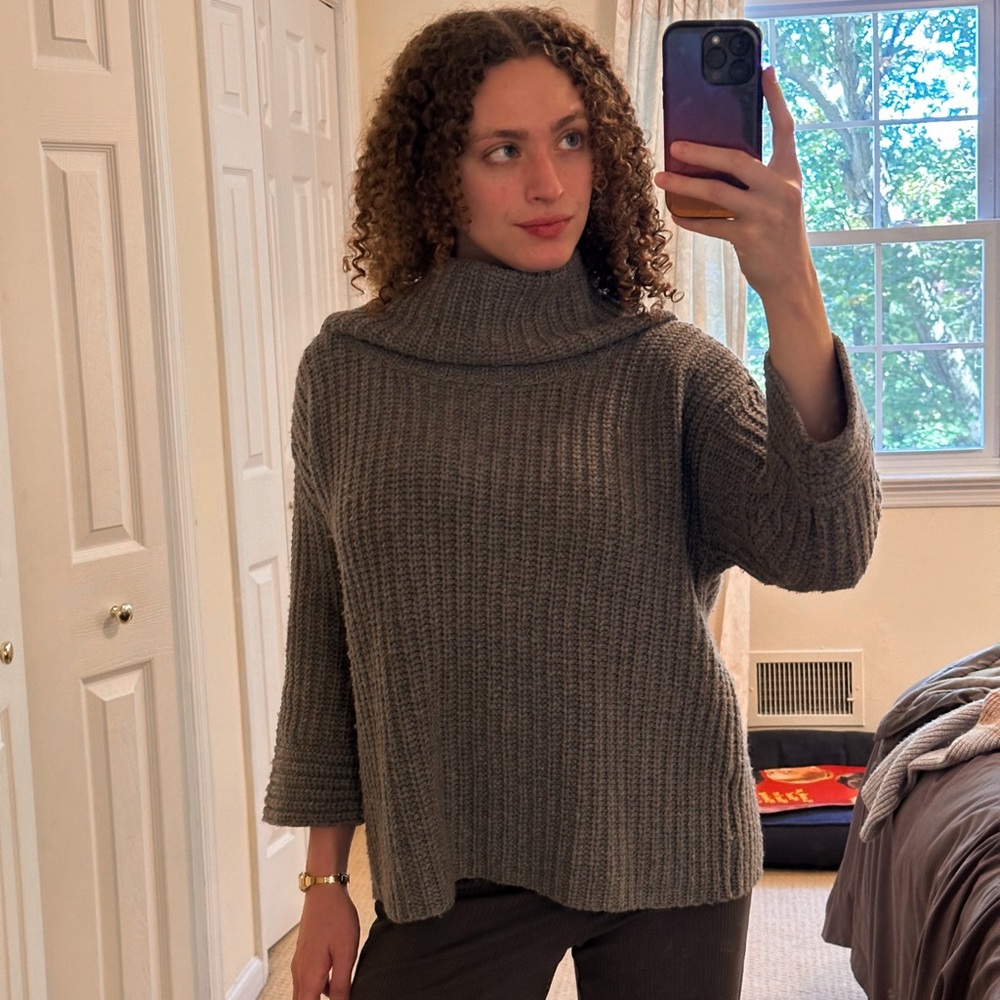 Gray Chunky Knit Sweater